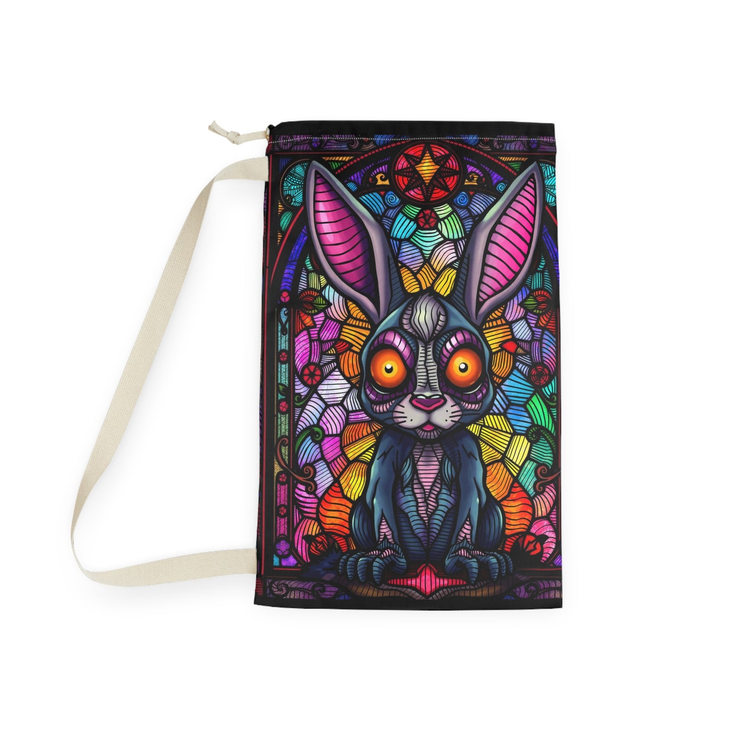 Creepy Bunny Laundry Bag