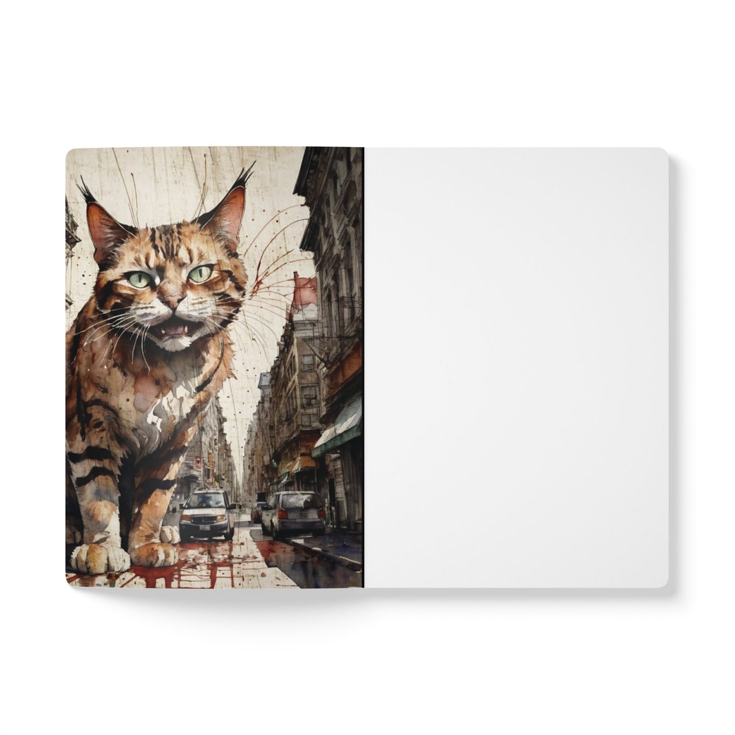 Huge animals in the city Softcover Journal