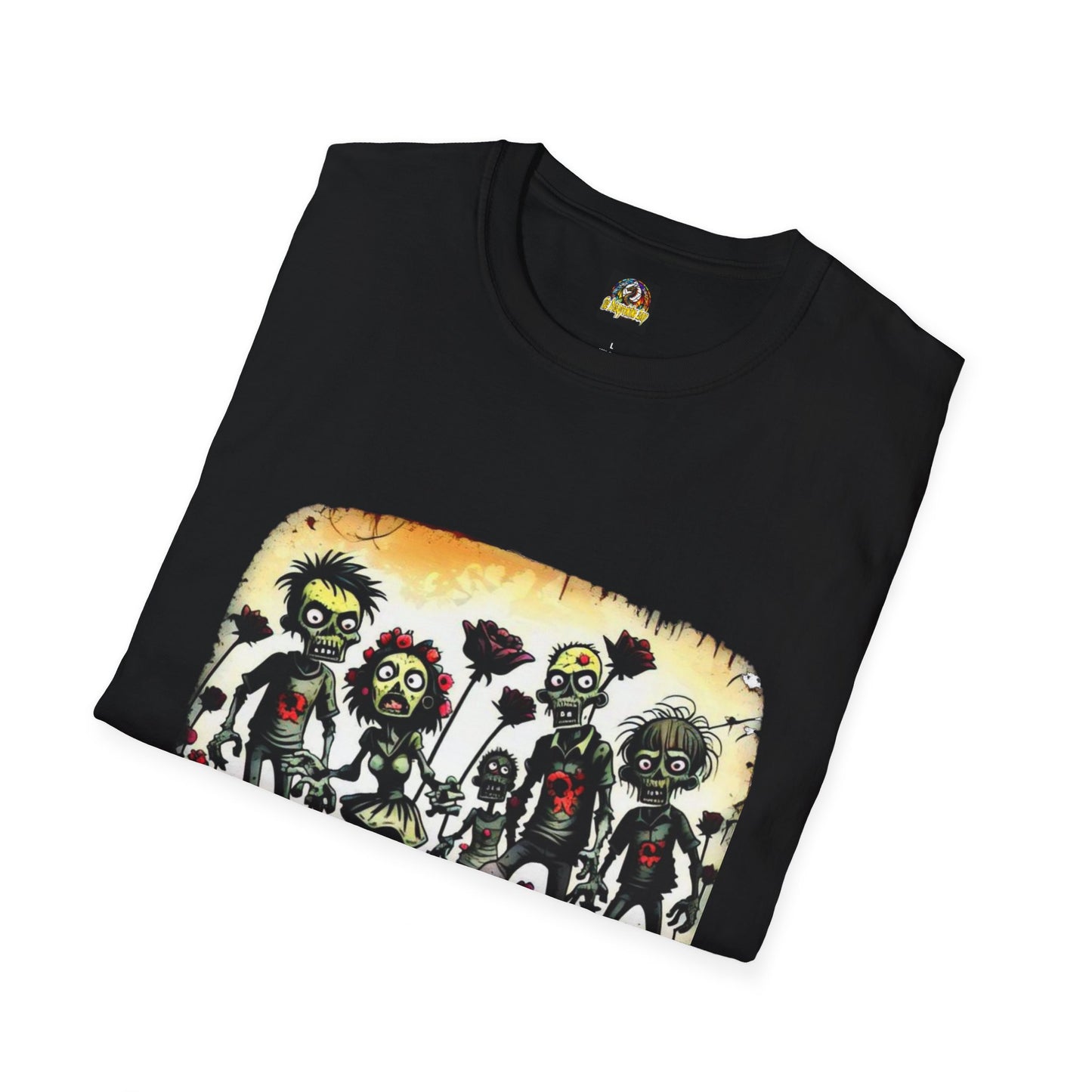 Zombies & Flowers Unisex Softstyle T-Shirt