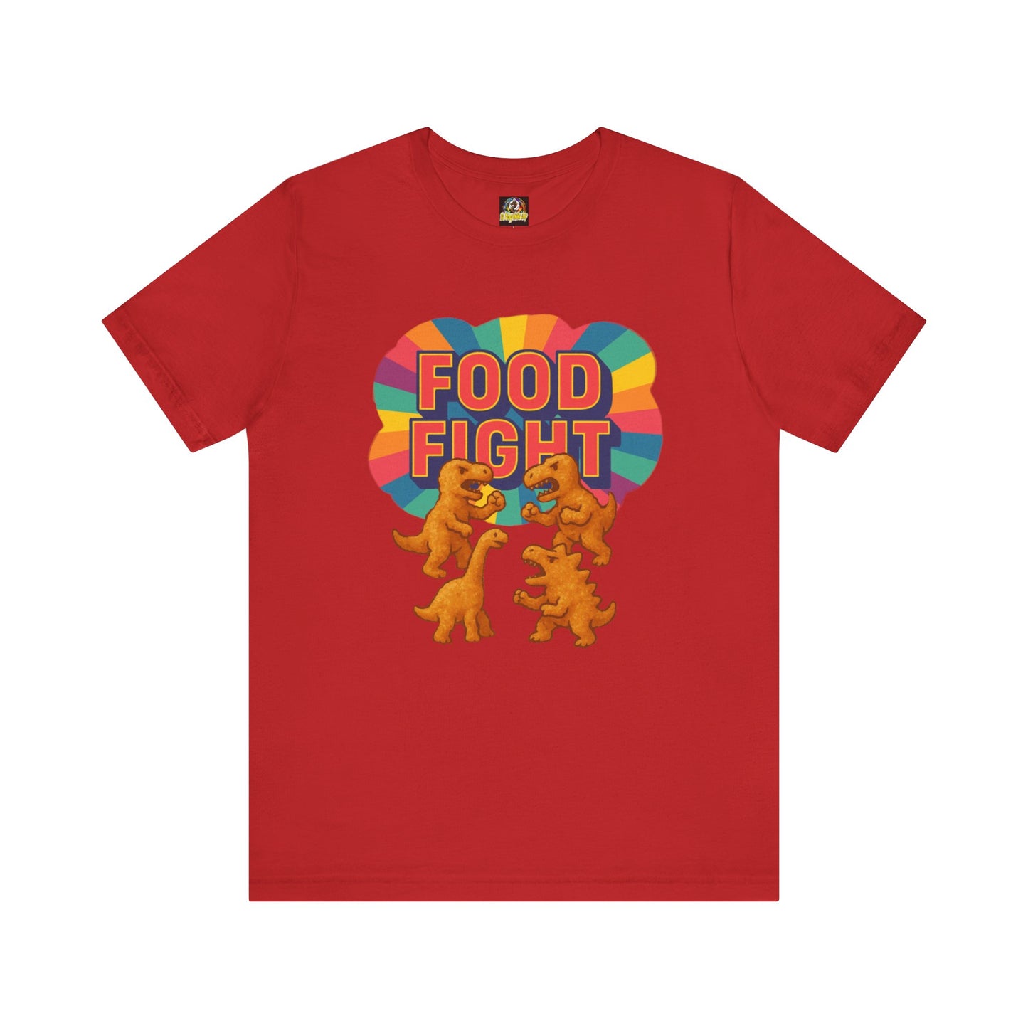 Food fighting nuggets Unisex Short Sleeve Tee