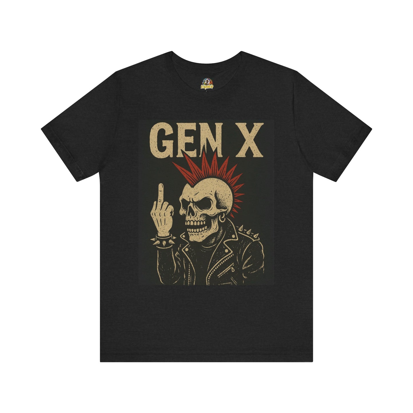 Gen X Punk Skull Unisex Jersey Short Sleeve Tee