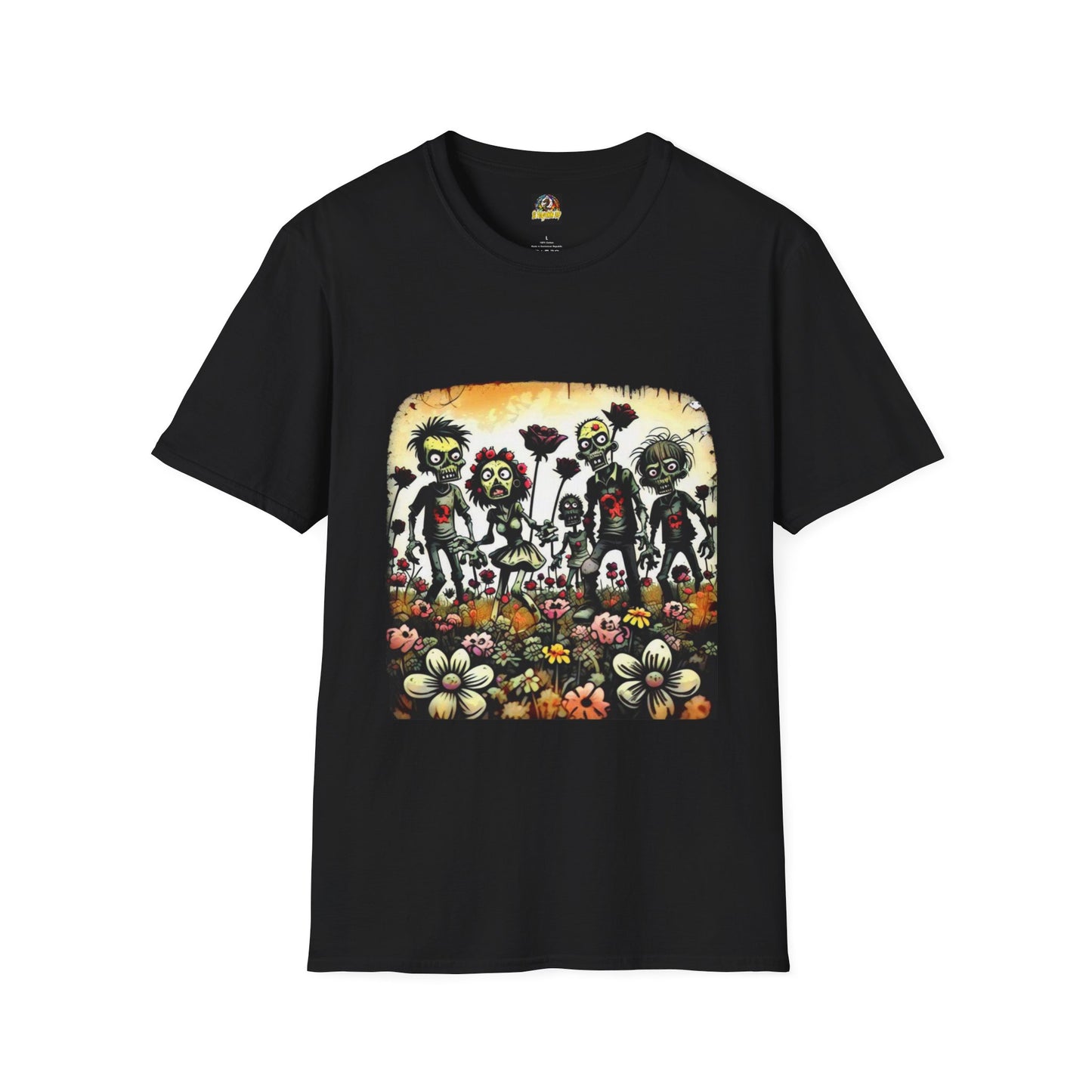 Zombies & Flowers Unisex Softstyle T-Shirt