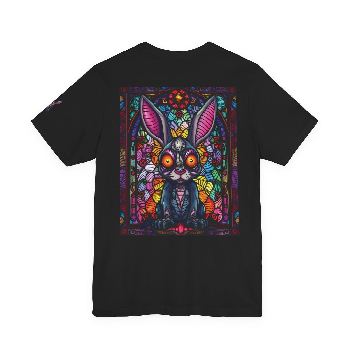 Stain Glass Bunny Unisex Jersey Short Sleeve Tee