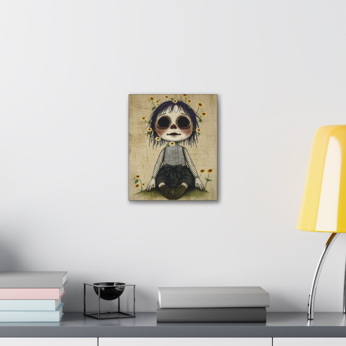 Sally doll stretched canvas