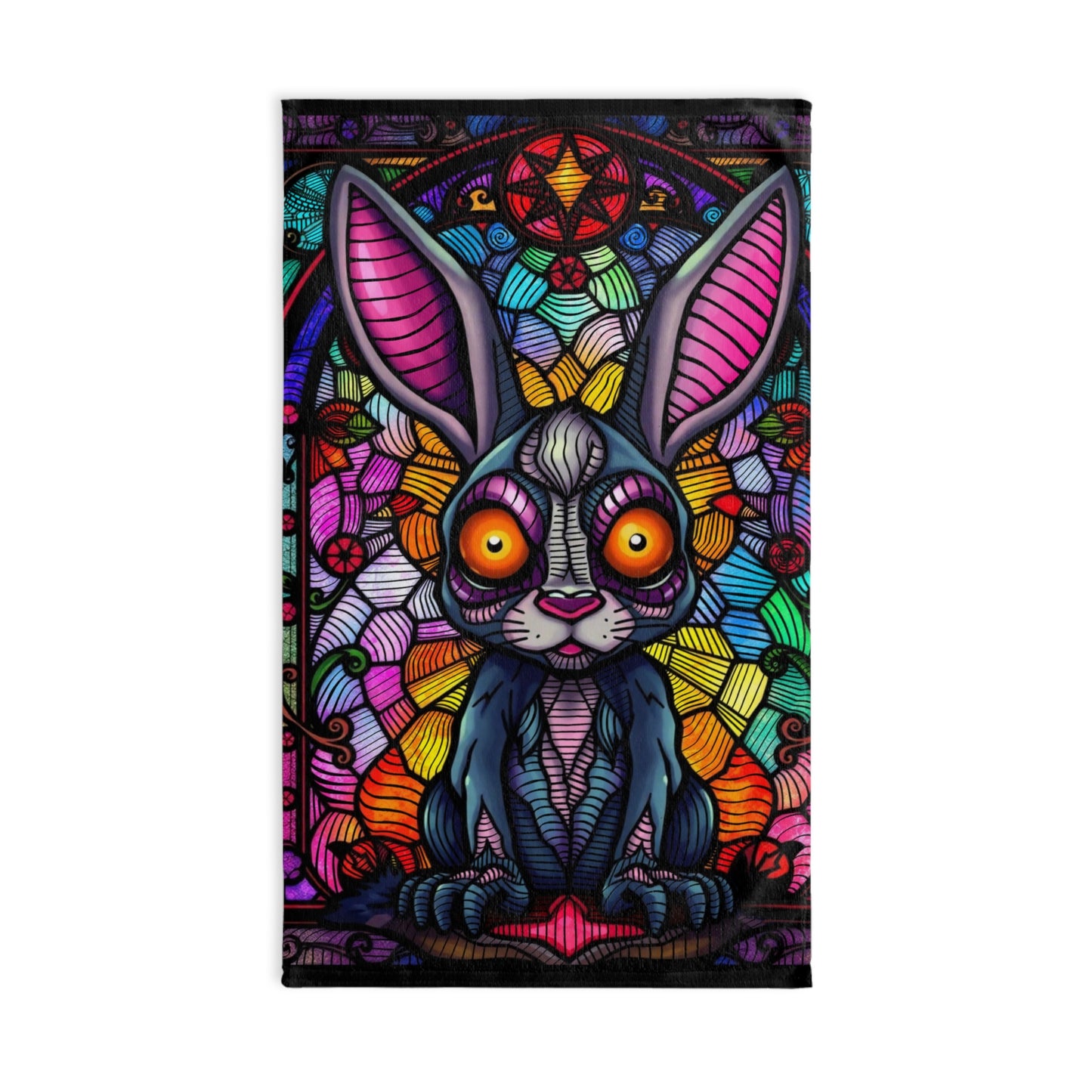 Creepy bunny Hand Towel