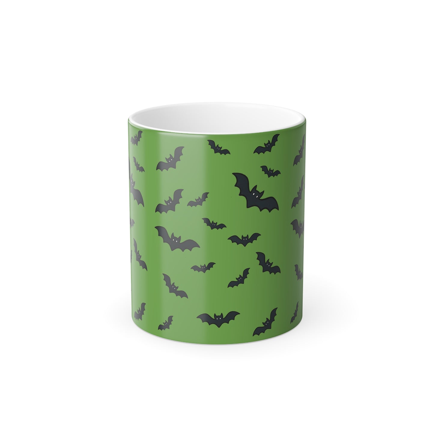 Bats in Flight Color Morphing Mug, 11oz