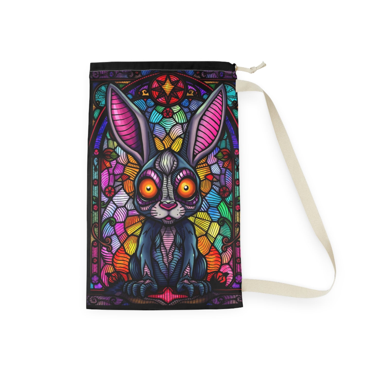 Creepy Bunny Laundry Bag