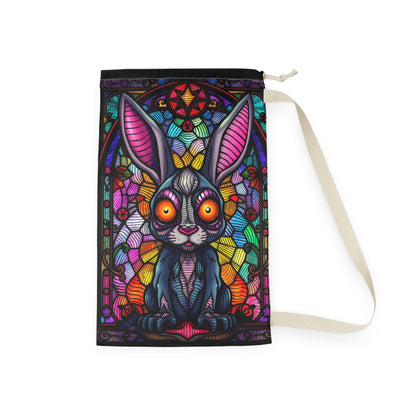 Creepy Bunny Laundry Bag