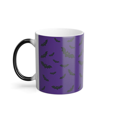 Bats all over Color Morphing Mug, 11oz