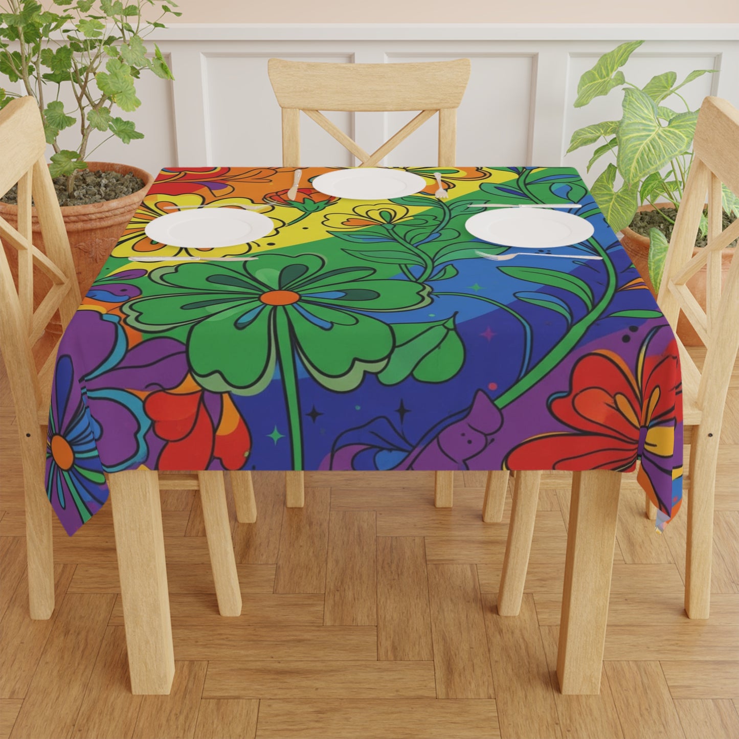 Beautful Flowers Tablecloth