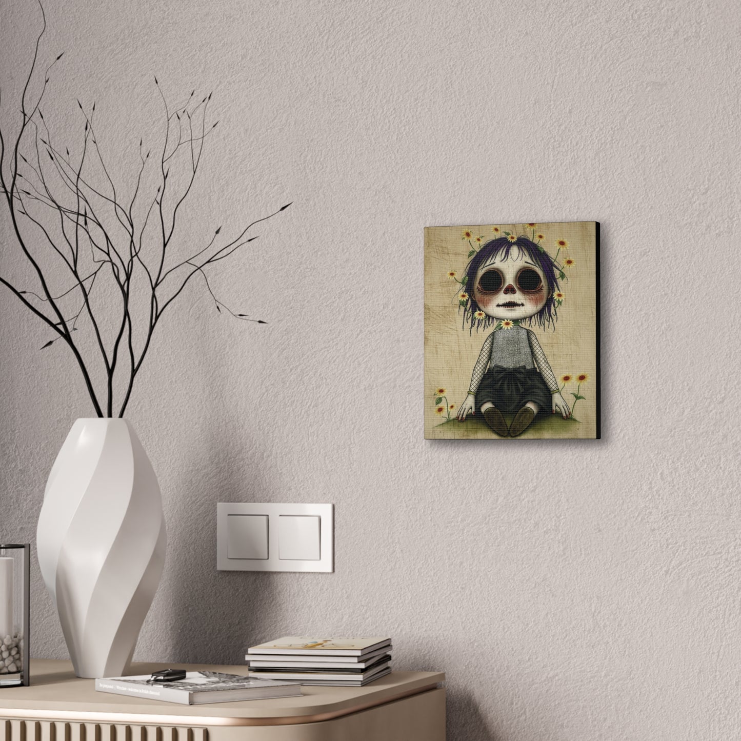 Sally doll stretched canvas
