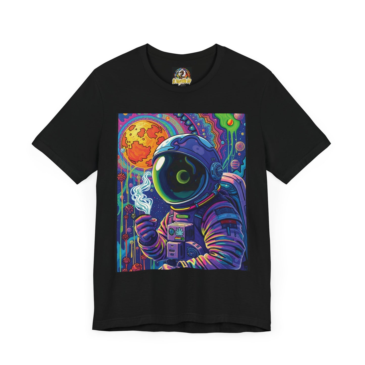 Smoking in space Unisex Jersey Short Sleeve Tee