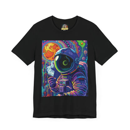 Smoking in space Unisex Jersey Short Sleeve Tee