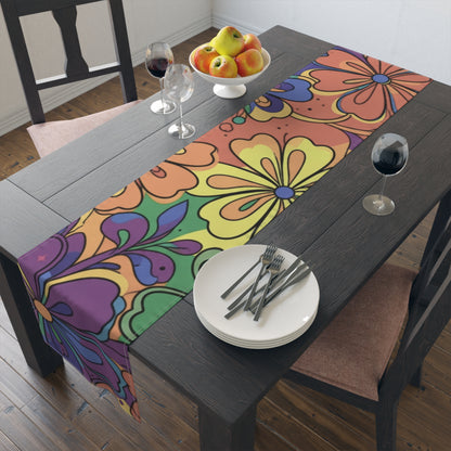 Beautful Flowers Table Runner