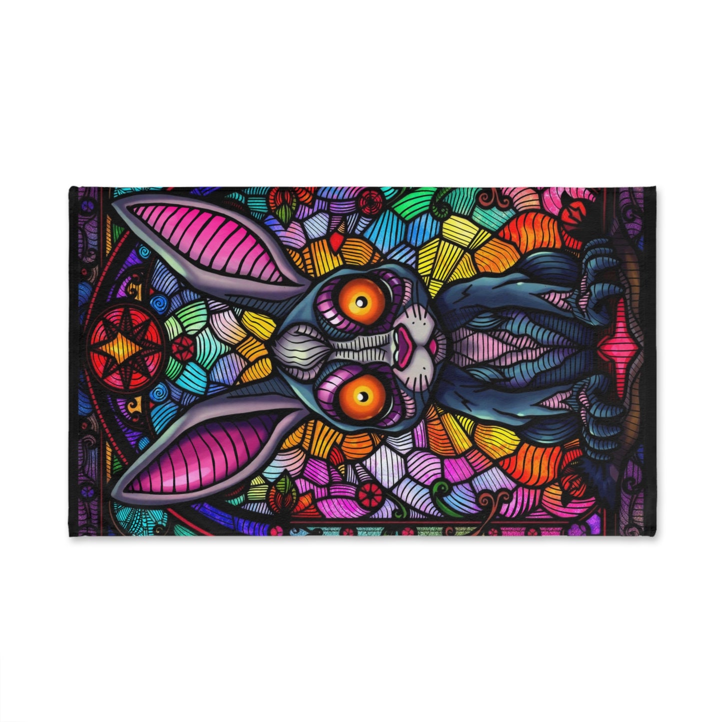 Creepy bunny Hand Towel