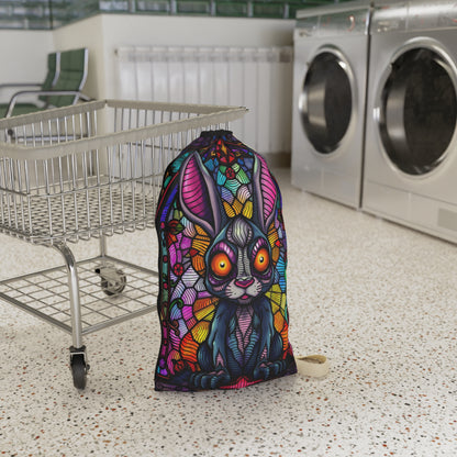 Creepy Bunny Laundry Bag
