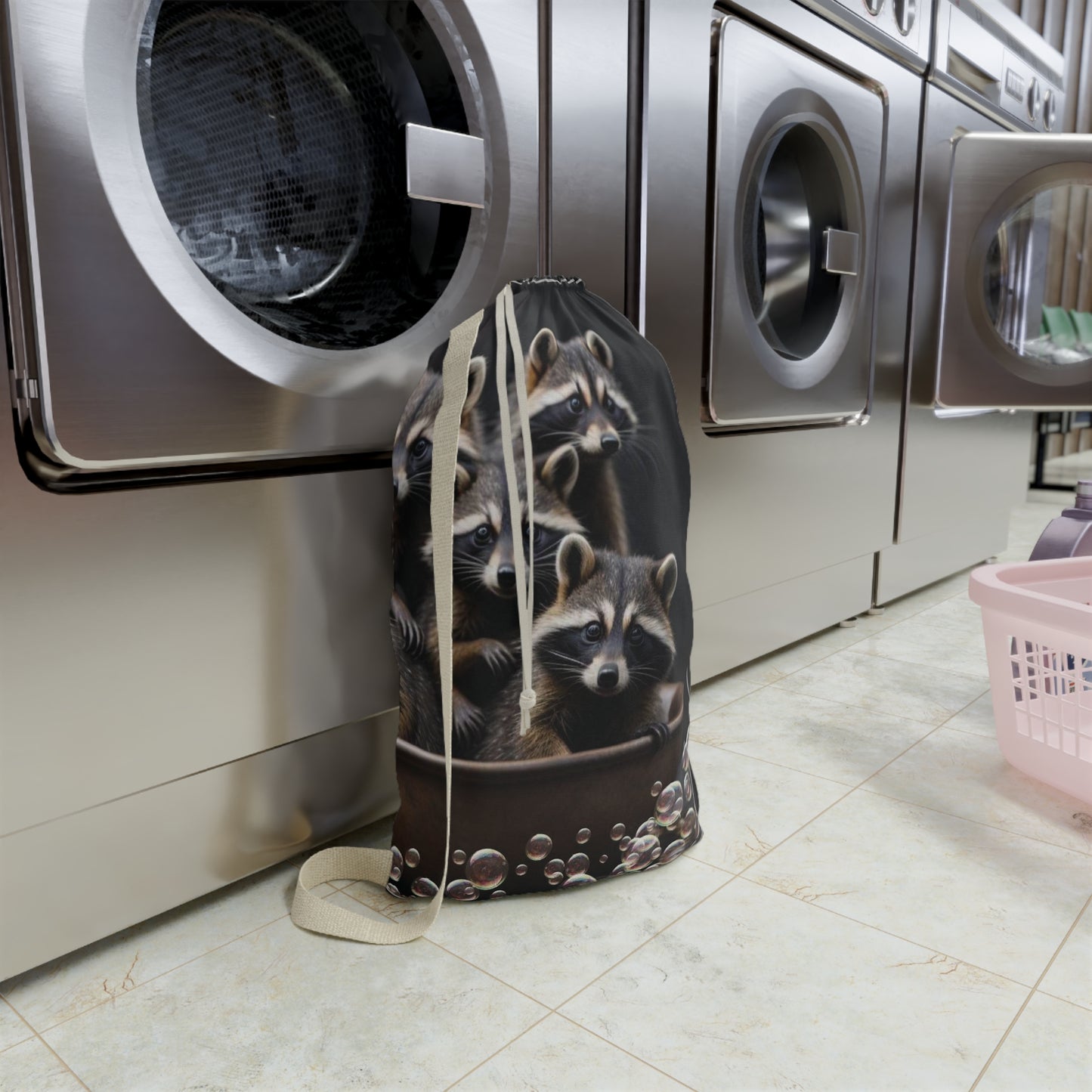 Racoon Laundry Bag