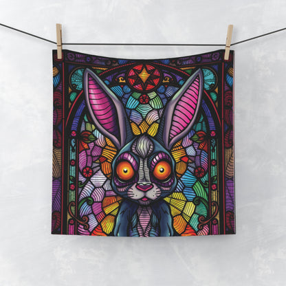 Creepy Bunny Face Towel