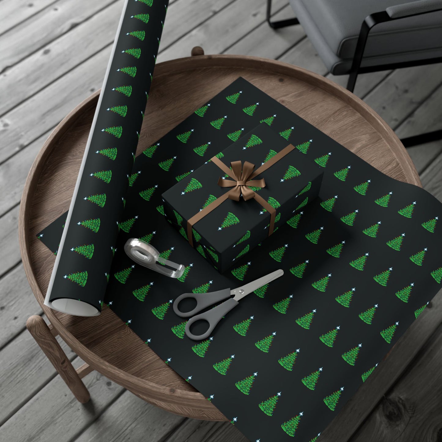Christmas Tree Gift Wrap Papers