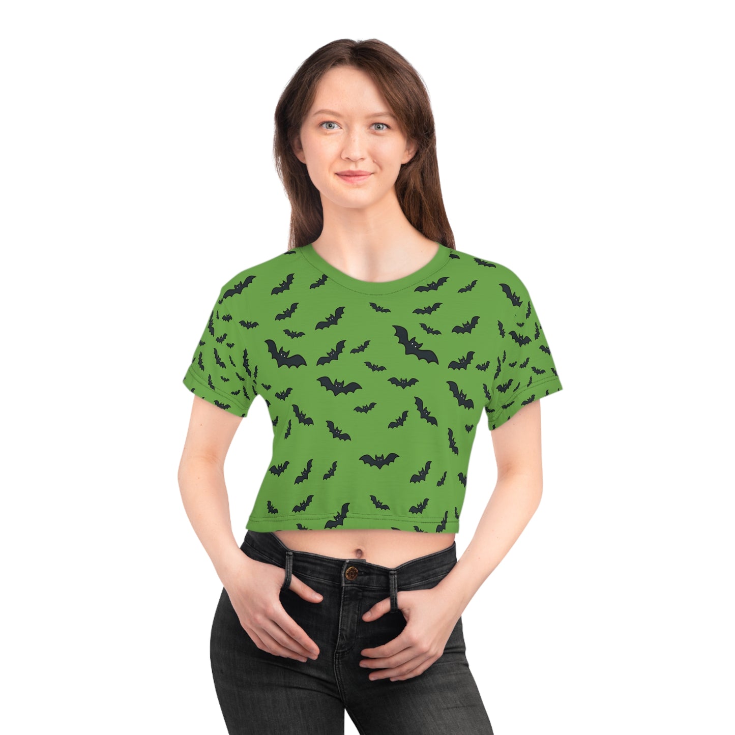 Bats in Flight Crop Tee