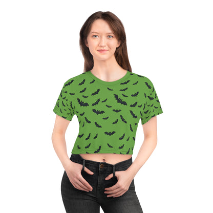 Bats in Flight Crop Tee