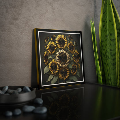 Skullflowers Canvas Photo Tile