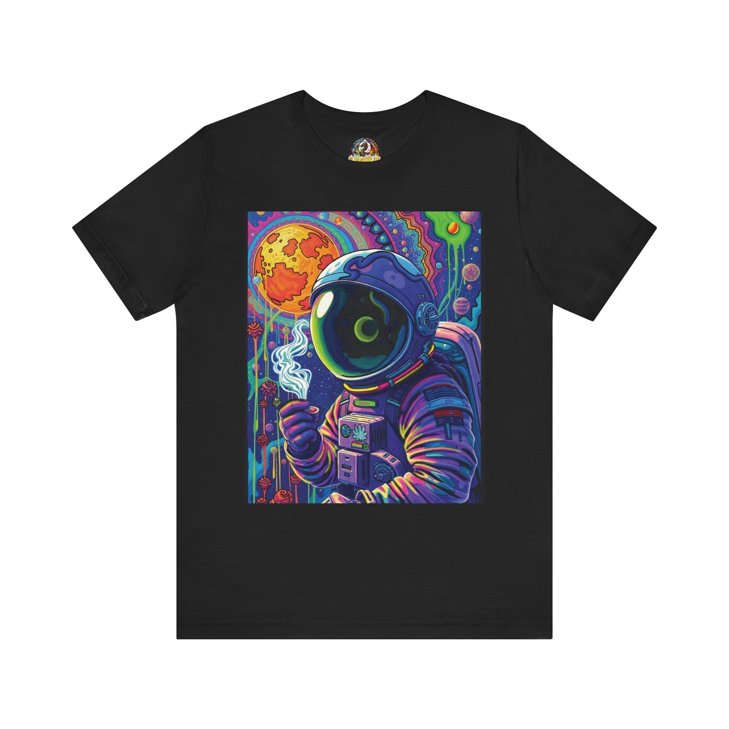 Smoking in space Unisex Jersey Short Sleeve Tee