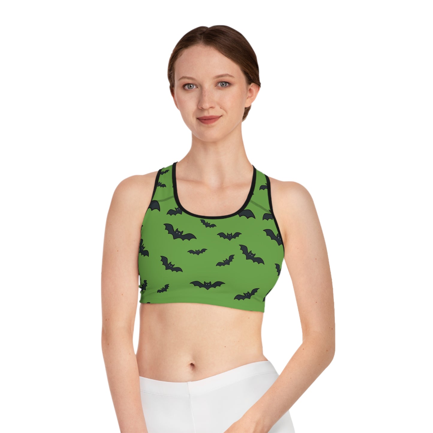 Bats in flight Sports Bra