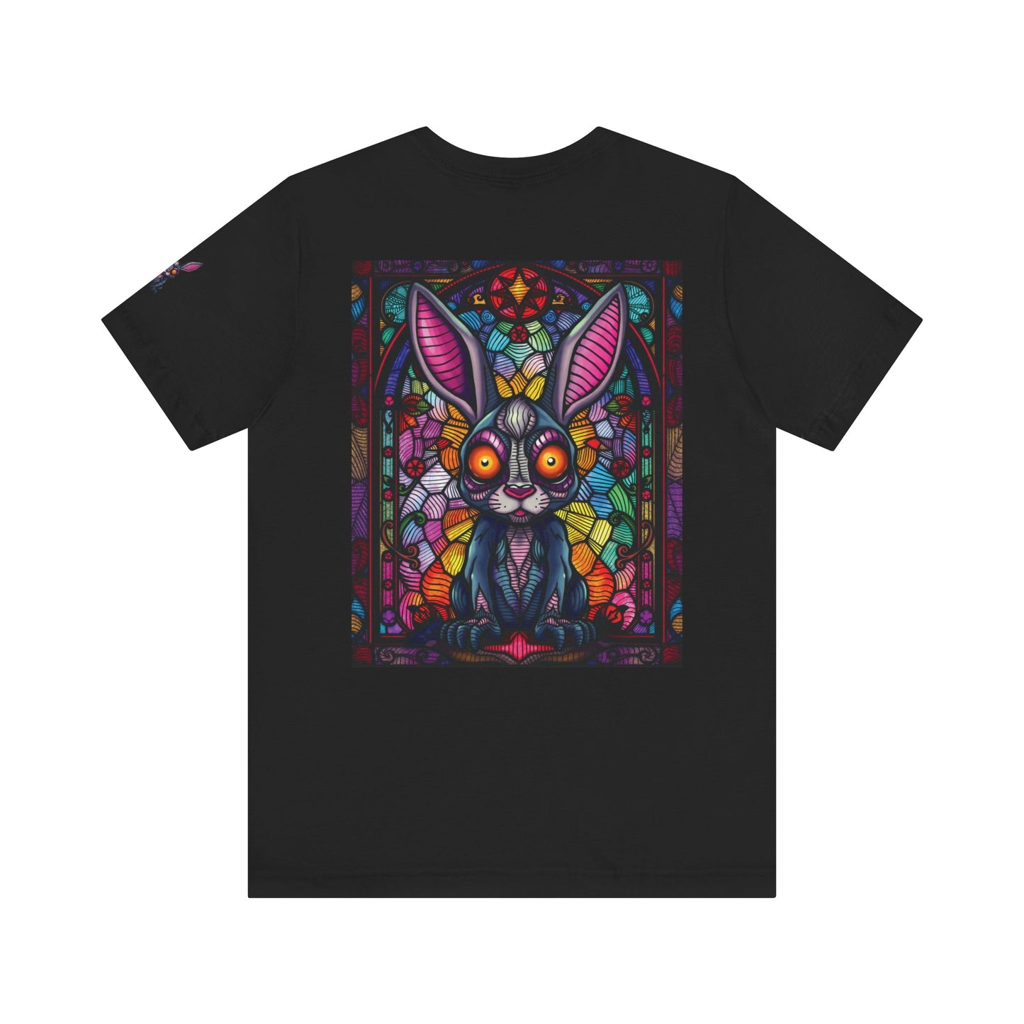 Stain Glass Bunny Unisex Jersey Short Sleeve Tee