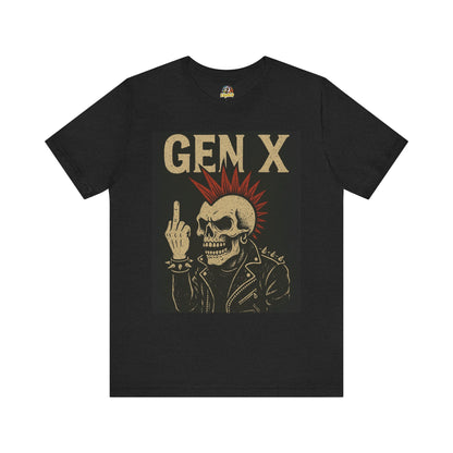Gen X Punk Skull Unisex Jersey Short Sleeve Tee