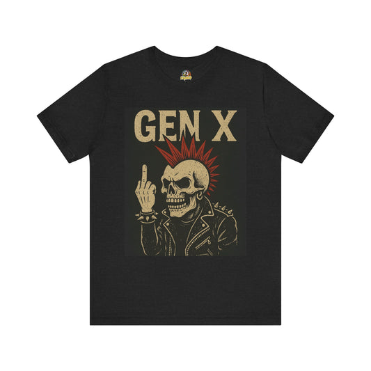 Gen X Punk Skull Unisex Jersey Short Sleeve Tee