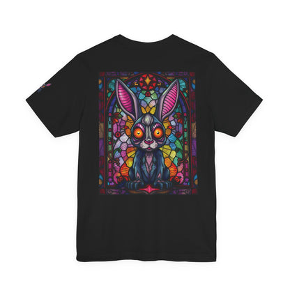 Stain Glass Bunny Unisex Jersey Short Sleeve Tee