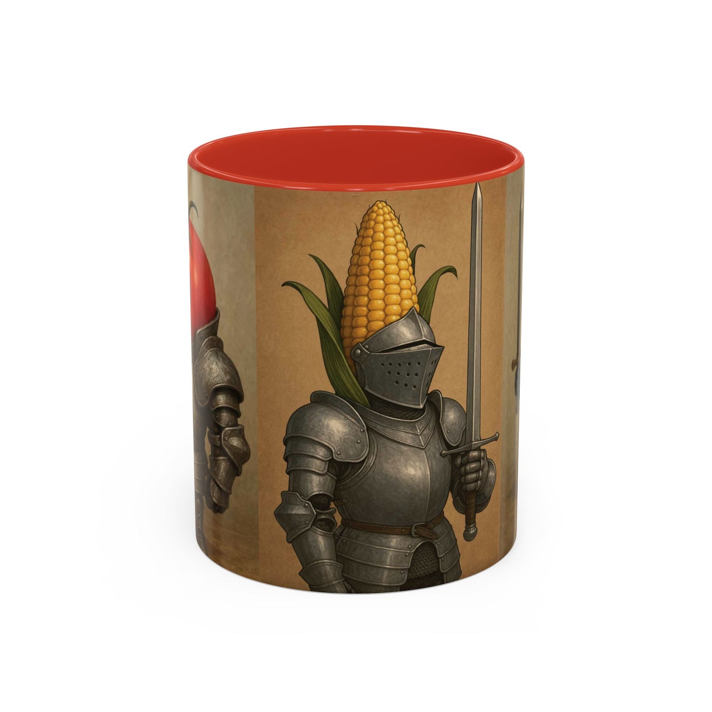 Fruit and Veggie Knights  Accent Coffee Mug (11, 15oz)