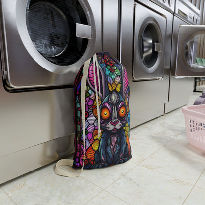 Creepy Bunny Laundry Bag