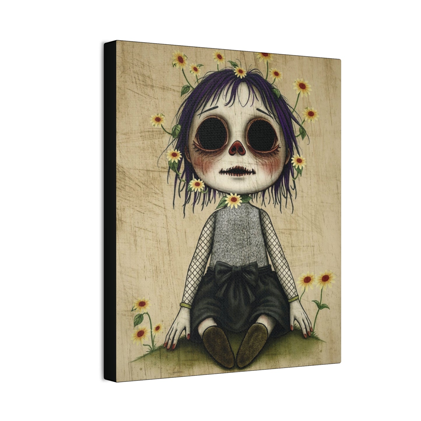 Sally doll stretched canvas