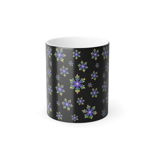 Color Morphing snowflake  Mug, 11oz