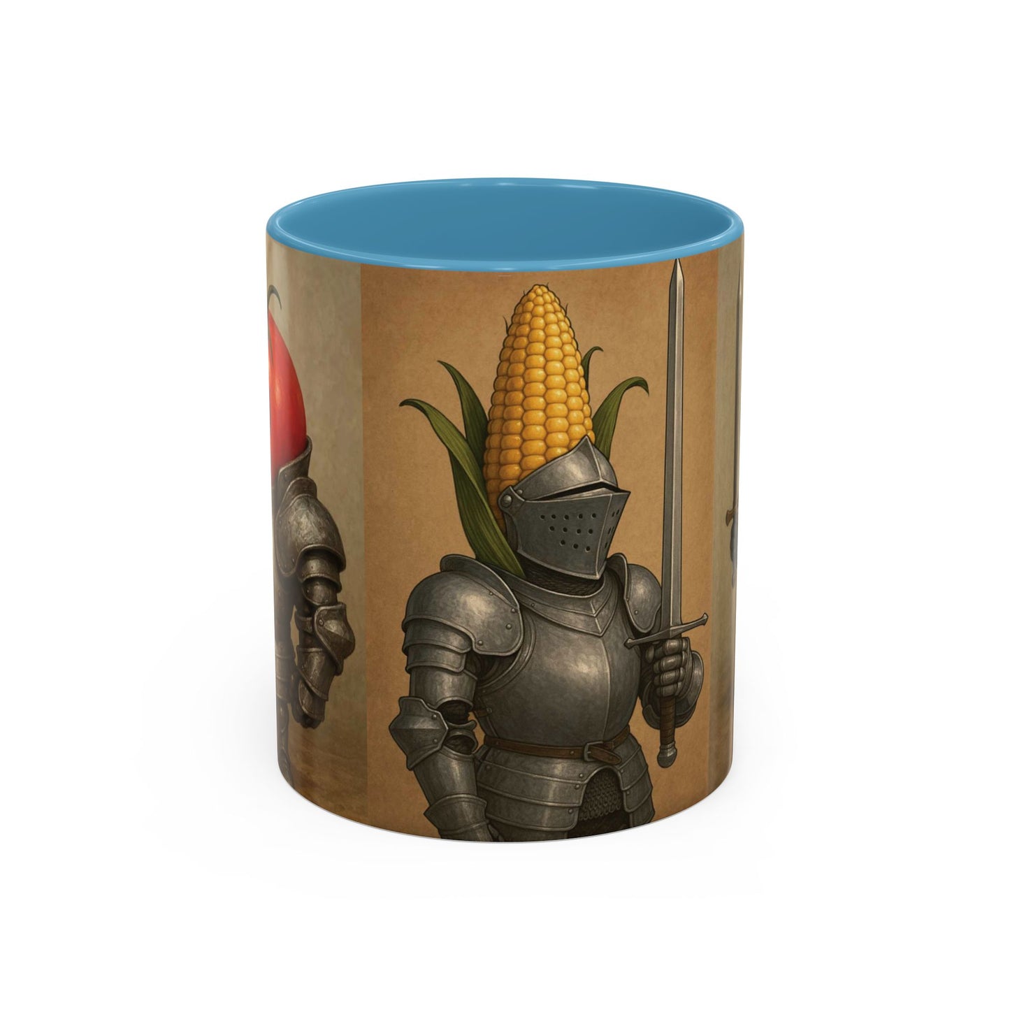 Fruit and Veggie Knights  Accent Coffee Mug (11, 15oz)