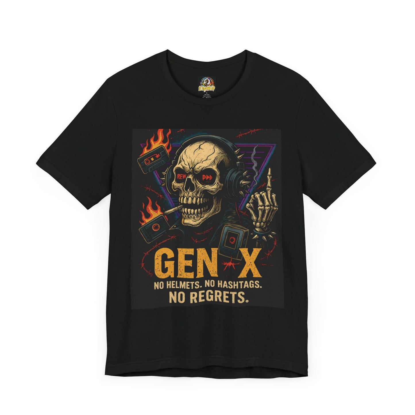 Gen X No Regrets Unisex Jersey Short Sleeve Tee