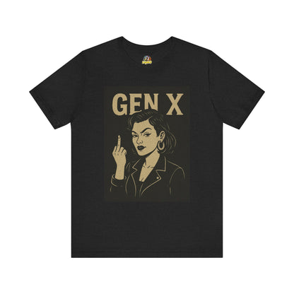 Gen X Giving the Finger Unisex Jersey Short Sleeve Tee