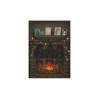 Fireplace bat's Postcard Bundles (envelopes included)