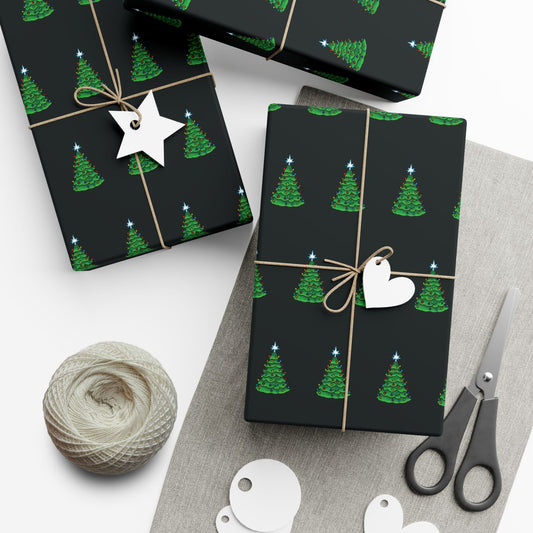 Christmas Tree Gift Wrap Papers