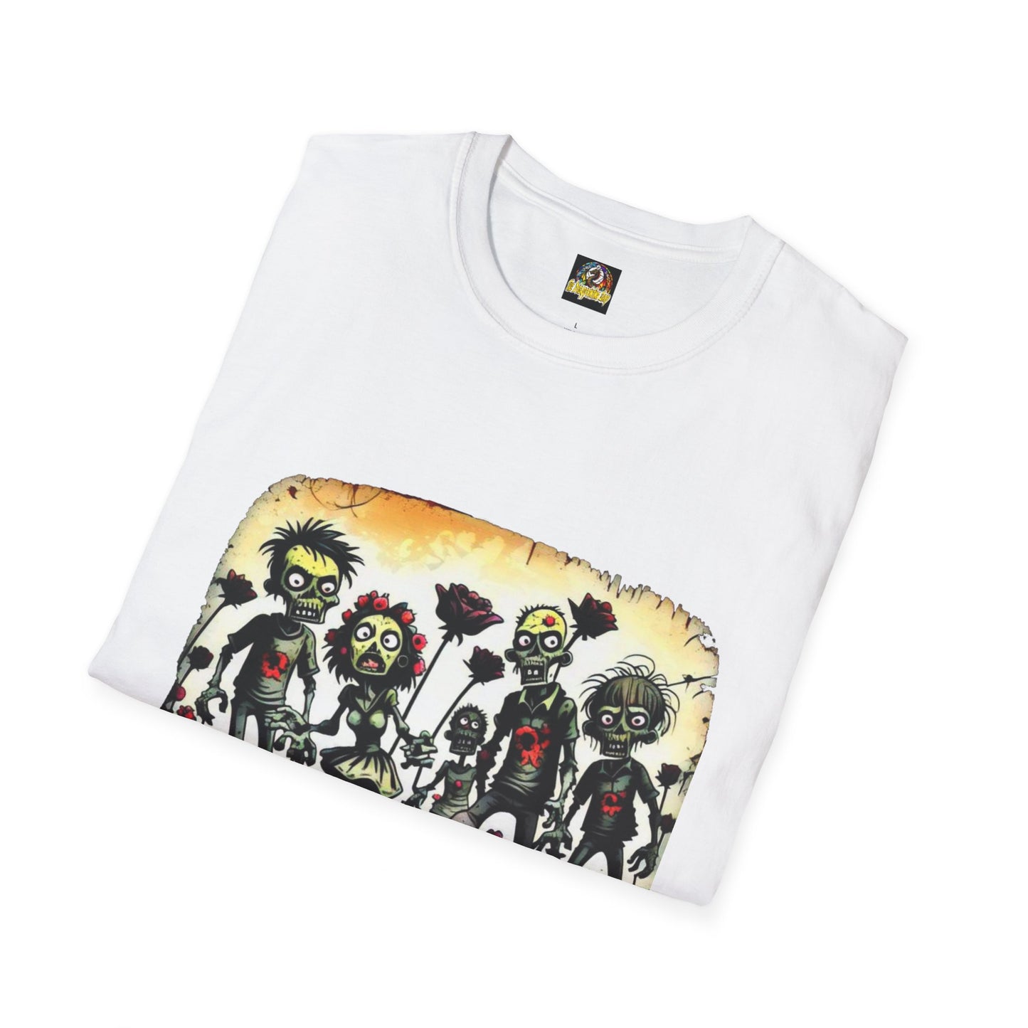 Zombies & Flowers Unisex Softstyle T-Shirt