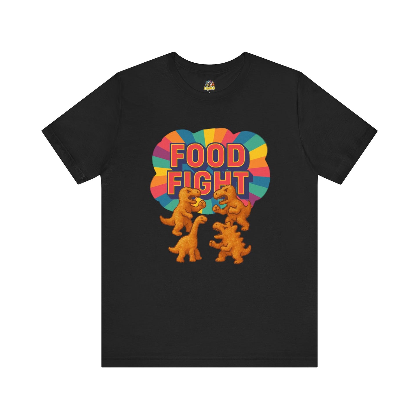 Food fighting nuggets Unisex Short Sleeve Tee