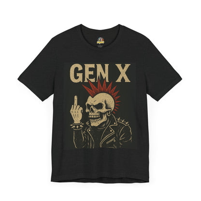 Gen X Punk Skull Unisex Jersey Short Sleeve Tee
