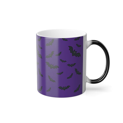 Bats all over Color Morphing Mug, 11oz