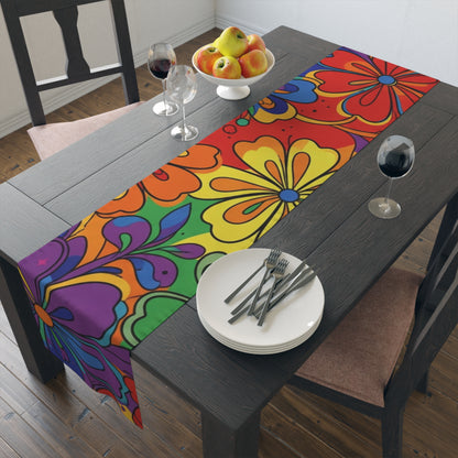 Beautful Flowers Table Runner